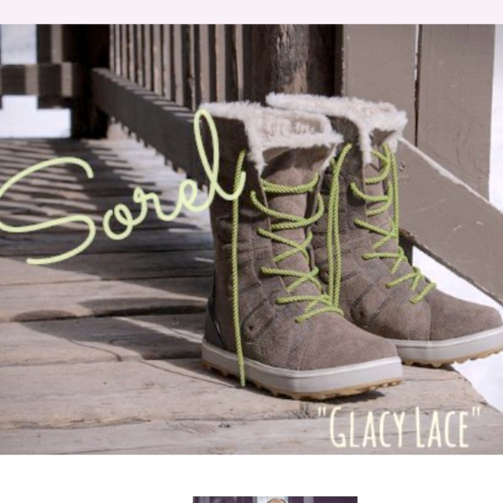 SOREL Glacy Lace Sneaker Boots